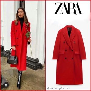 Wool Blend Oversized Coat Size S NWT